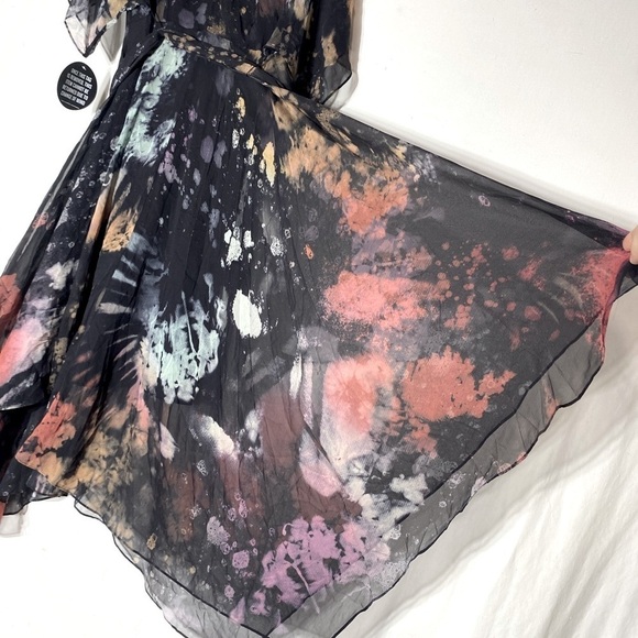 Sass & Bide Interstella Printed Sheer Silk Dress 2 NWT - Picture 12 of 14